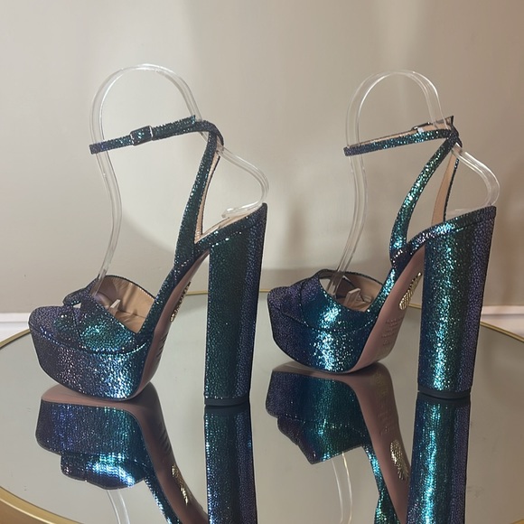 Aquazzura Sinner 140 platform heeled sandals sz 35.5 - Picture 11 of 17